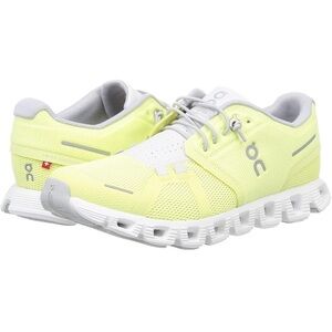 On Cloud 5 Running Sneakers - Womens Yellow and White